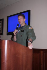 Guest Speaker Aviation Survival Technician Andrew Johnston of the COast Guard