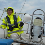 Mike at the helm
