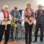 Volunteers for the Safety Demo - Catherine  & Gordon B, Randy & Julia R
