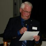 SEO Ray Thomas at April metg recognizing Instructors for the past year